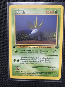 Pokemon TCG Oddish Jungle 1st Edition Common Card 58/64, Regular - Image 1