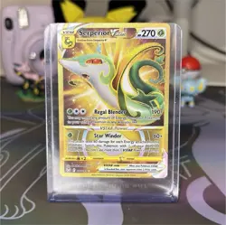 Pokemon Serperior VSTAR 210/195 Silver Tempest Secret Rare Full Art Holo - Image 1