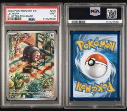 PSA 09 LECHONK 209 2023 POKEMON OBF EN-OBSIDIAN FLAMES ILLUSTRATION RARE - Image 3