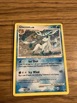 Glaceon Holo 20/100 Stormfront SWIRL Pokemon NM Eeveelution Rare 2008 - Image 1