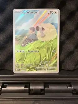 Pokemon TCG Hop's Wooloo 170/159 Sv09: Journey Together IR Holo Card - Image 1