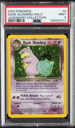 2002 POKEMON LEGENDARY COLLECTION #8 DARK SLOWBRO-HOLO PSA 9 - Image 1