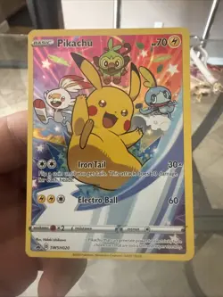 Pokemon TCG Pikachu SWSH020 Sword & Shield Black Star Promo 2020 NM - Image 1