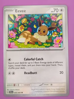 Eevee 050/064 Shrouded Fable Regular Finish Pokemon Card - Image 1