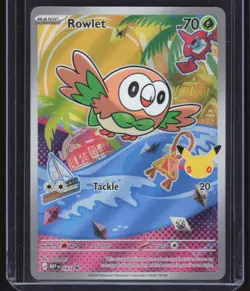 Pokemon TCG Rowlet #43 Promo Holo 2026 Mega Evolution - Image 1