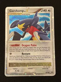 Garchomp LV.X Majestic Dawn Pokemon TCG 97/100 LP Raw Ungraded 2008 - Image 1