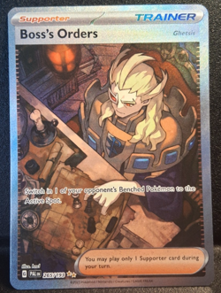 Pokemon Boss's Orders 265/193 Paldea Evolved Special Illustration Rare Full Art - Image 1