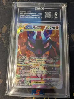 TAG 9 MINT - LUCARIO - ALT ART UR BLACK STAR PROMO SWSH291 - 2023 Pokemon TCG - Image 1
