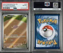 2023 Pokemon PALDEAN WOOPER 221/193 PAL:EN Illustration Rare NM-MT PSA 8 - Image 1