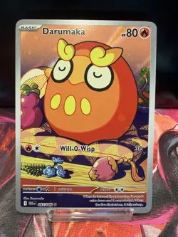 Pokemon Darumaka 097/086 Sv: Black Bolt IR Full Art Holo READ DESCRIPTION - Image 1