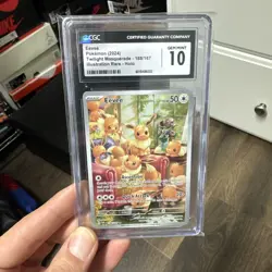 Pokemon Eevee Twilight Masquerade 188/167 CGC 10 Illustration Rare - Image 2