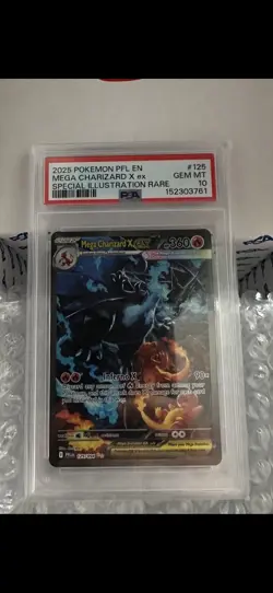 Pokemon 2025 Mega Charizard X ex 125/094 SIR Phantasmal Flames GEM MINT PSA 10 - Image 1
