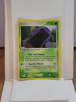 Pokemon TCG Swalot 11/100 Holo Stamped EX Ruby & Sapphire EX Crystal Guardians - Image 1