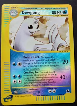Dewgong - Skyridge - 7/144 - Reverse Holo - 2003 - Pokemon - e-Reader - LP - Image 1