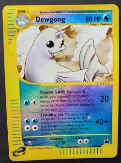Dewgong - Skyridge - 7/144 - Reverse Holo - 2003 - Pokemon - e-Reader - LP - Image 3