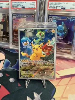 POKEMON PIKACHU IR SCARLET AND VIOLET BLACK STAR PROMO #027 SEALED HOLO - Image 1