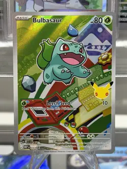 Bulbasaur 037 - Pokemon TCG - Mega Evolution Illustration Black Star Promo Holo - Image 1