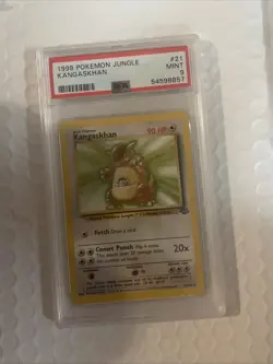 1999 Pokemon Kangaskhan Non Holo 21/64 Jungle Unlimited - PSA 9 - Image 3