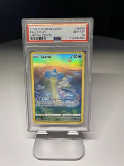 Pokemon Lapras GG05/GG70 Ultra Rare Full Art Holo PSA 10 Crown Zenith 2023 - Image 1