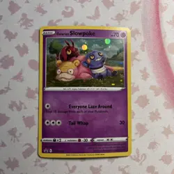 Pokemon TCG Galarian Slowpoke SWSH126 Black Star Promo - Image 1