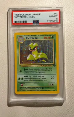1999 Pokemon Jungle Unlimited 14/64 Victreebel Holo Rare PSA 8 NM-MT - Image 1