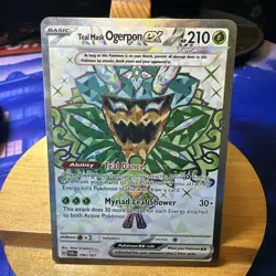 Pokemon Sv06 Twilight Masquerade Teal Mask Ogerpon EX 190/167 Holo Ultra Rare - Image 1