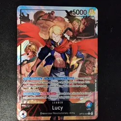 One Piece TCG OP15-002 Lucy Alt Art Leader Adventure on KAMI's Island English - Image 1