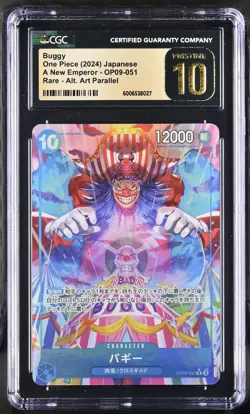 CGC 10 PRISTINE Japanese One Piece 2024 Buggy OP09-051 Emperor ALT ART - Image 1