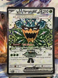 Teal Mask Ogerpon ex (Holo) SV06: Twilight Masquerade 190/167 UR Pokemon TCG - Image 1