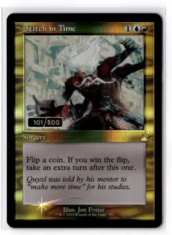 Stitch in Time 101/500 (Retro Frame) (Serialized) 384 Ravnica Remastered Foil NM - Image 1
