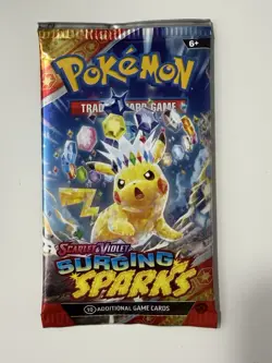 (HEAVY)🔥 22.57g Pokemon TCG Surging Sparks Booster Pack Factory Sealed✅ - Image 2