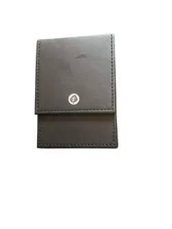 Pokemon TCG Card Game Black Deck Box Grass Leaf Type Leather Collection Storage - Image 1