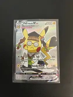 PhD Pikachu Cosplay Pokemon Card Anime Holo GX TCG Rare FREE SHIPPING - Image 1