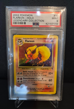 Pokemon Flareon Legendary Collection Holo 2002 #10 PSA 9 - Image 1