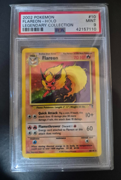 Pokemon Flareon Legendary Collection Holo 2002 #10 PSA 9 - Image 2