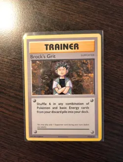 Brock's Grit 74/108 XY Evolutions Uncommon Trainer Pokemon Card TCG NM - Image 1