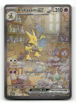 Alakazam ex 201/165 - 151 - Pokemon Card NM/M - Image 1