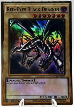 Red-Eyes Black Dragon MAGO-EN003 Gold Rare 1st Ed Yugioh! NM - Image 1