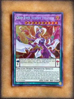 Yugioh Odd-Eyes Venom Dragon BLLR-EN006 Secret Rare 1st Ed NM - Image 1