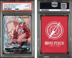 2024 ONE PIECE JAPANESE OP07-500 YEARS IN THE FUTURE #019 JEWELRY BONNEY PSA10 - Image 3