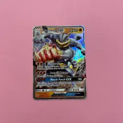 Machamp GX 64/147 NM Full Art Holo Burning Shadows Rare English Pokemon Card TCG - Image 1