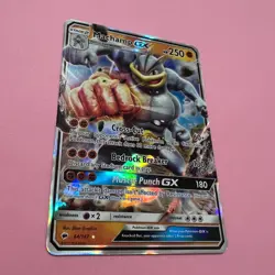 Machamp GX 64/147 NM Full Art Holo Burning Shadows Rare English Pokemon Card TCG - Image 3