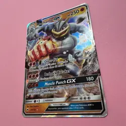 Machamp GX 64/147 NM Full Art Holo Burning Shadows Rare English Pokemon Card TCG - Image 5
