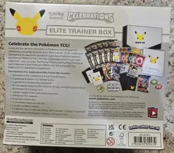 Pokemon TCG: 25th Anniversary Celebrations Elite Trainer Box;small tears front. 820650809439 - Image 2