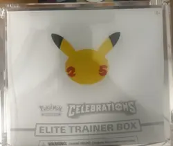 Pokemon Celebrations - Elite Trainer Box (25th Anniversary) with acrylic box 820650809439 - Image 1