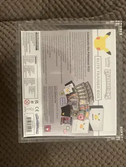 Pokemon TCG 25th Celebrations Elite Trainer Box In Acrylic Case New Sealed - Image 2