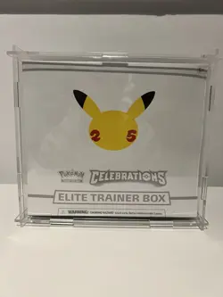 Pokemon TCG 25th Celebrations Elite Trainer Box In Acrylic Case New Sealed - Image 1