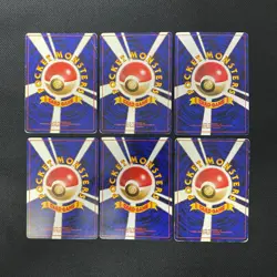 Base Set 1996 Normal Card Set of 6 Japanese Pokemon Card Old Back s007428 - Image 2