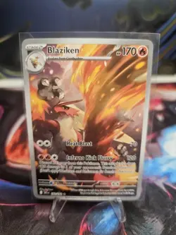 Pokemon TCG Blaziken Destined Rivals Illustration Card 192/182 - Image 1