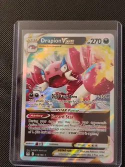 Drapion VStar # 119/196 Ultra Rare Lost Origin Pokemon TCG Card NM - Image 1